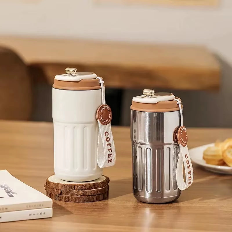 Stainless Steel Insulated Cup Display Temperature Coffee Cup